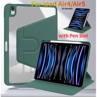 Rotation Case for iPad Air4 Air5  ipad10 ipad 10th Gen 10  Acrylic Cover A2072 A2316 A2598 A2777 Rot