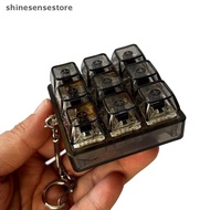 【Shines】 4/9 Keys Mechanical Keyboard Axis Tester LED Keyboard Key Toy Stress Relief DIY Fidget Butt