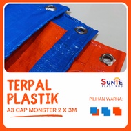 A3 PLASTIC TARPAULIN MONSTER CAP SIZE 2M x 3m