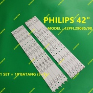 NEW 42PFL2908S/98 PHILIPS 42 INCH LED TV BACKLIGHT ( LAMPU TV ) 42PFL2908S 42PFL2908