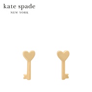 Kate Spade New York ต่างหูสตั๊ดรุ่น With All My Heart Key Studs KK472 700 สี Gold