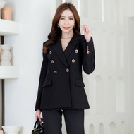 เสื้อสูททำงานผู้หญิงแฟชั่นแต่งกระดุมแขน (เฉพาะเสื้อ) S-6XL NO.2322 Lion Queen