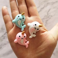 5 Pcs/lot Resin Unicorn Dolphin Polymer Slime Charms Toy Clay DIY Fluffy Accessories