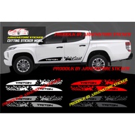 Triton CAR CUTTING STICKER MITSUBISHI TRITON CAR SIDE BODY STICKER