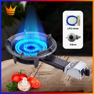 Gas Stove Heavy Duty Burner Gas Stove Single Cast iron Burner Low pressure Automatic Ignition liquefied petroleum Burner Gas Stove Suitable for kitchen