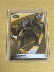 2025 Topps Star Wars Smugglers Outpost Topps Chrome Black Rancor /50