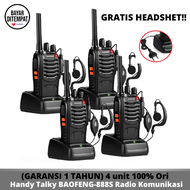 (GARANSI 1 TAHUN ) 4 unit 100% Handy Talky BAOFENG-888S Radio Komunikasi - ht baofeng