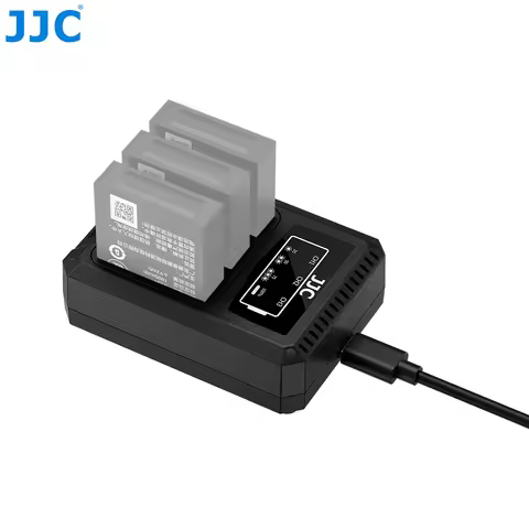 JJC USB Type C Battery Charger for Ricoh GR IV HDF GRIV GR4 Monochrome Ricoh GR4 DB-120 Battery Char