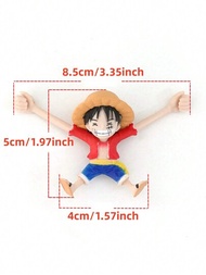 1 pieza Adulto unisex Anime One Piece Monkey D Cosplay soporte para máscara con gancho para la correa de la oreja Extensor de correa para la mascarilla Regalo de utilería