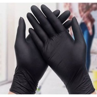 HITAM (1pcs) Black Nitrile Rubber Gloves/Non Latex Gloves Without Powder/Latex Gloves