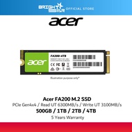 ACER FA200 M.2 PCIE Gen4x4 SSD (500GB/1TB/2TB/4TB)