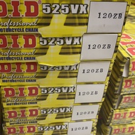 DID 525VX3-120ZB Gold Black Chain