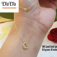 916 gold Nasasangla original gold original Lip love heart necklace for women gift  necklace hypoallergenic