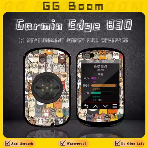 GPS Bike Computer Sticker For Garmin Edge 830 Touch Screen Colorful Decorative Protection Shell Deca