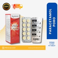 PARACETAMOL PORO 500MG 1 STRIP 10 TABLET (UBAT DEMAM DEWASA)