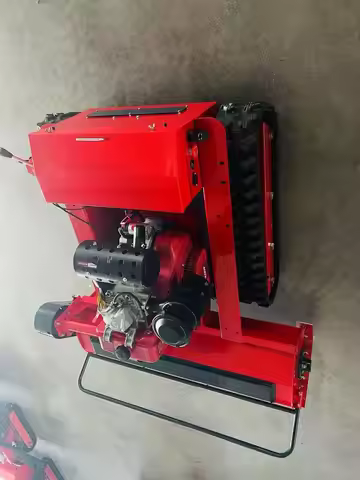 Customized autonomous drive and wireless intelligent remote control lawn mower robot specially desig