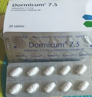 READY STOCK DORMICUM 7.5 G/MILAM 7.5 MG VITAMINS 1 PAPAN 10 .5 PAPAN 50 BIJI.10  PAPAN 100 TABLETS R