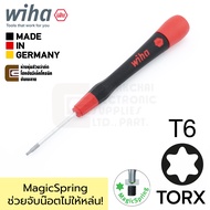 Wiha PicoFinish ไขควง 6แฉก TORX T6 T7 T8 T9 T10 T15 MagicSpring ช่วยจับน๊อตไม่ให้หล่น! (เลือกขนาด) ร