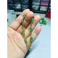 14K GOLD BINDING CRYSTAL HAND CHAIN