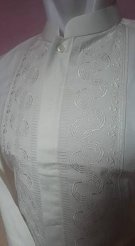 Azad Baju Koko Putih Jumbo Lengan Panjang Xxxl-Xxxxxl Al-Luthfi
