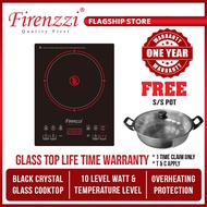 Firenzzi FRC-1022 Ceramic Cooker FREE Stainless Steel Pot (With Bubble Wrapping + Fragile Sticker)