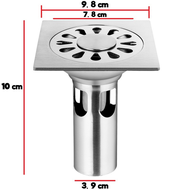 ตะแกรงกันกลิ่น ตะแกรงท่อน้ำทิ้ง สแตนเลส304 floor drain ฝาปิดท่อน้ำทิ้ง ฝาปิดท่อ ตะแกรงกันแมลง