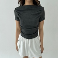 Top SEPTEMBER | Women's Knit Top Korean Top Women's Knit Shirt Short Sleeve Basic Short Sleeve