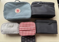 Fjallraven, Artisan&Artist, Muji 無印化妝包 Cosmetic Bags