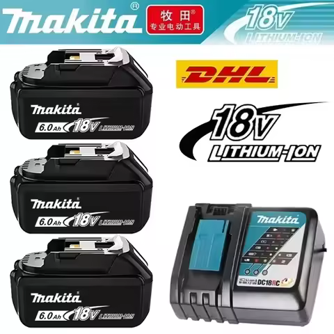 Makita Power Tool Rechargeable Lithium-ion Battery 5.0Ah 6.0Ah 9.0Ah 18V BL1860B BL1860 BL1850 BL183