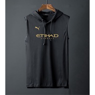 Etihad SLIM FIT Stretch Sports Cuff Men's Hoodie Vest