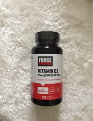 Force Factor Vitamin D3 5000 IU 120 softgels D3 & K2 120 v caps 維他命 D3 5000 國際單位 120 軟膠囊 #骨骼健康 #免疫支援