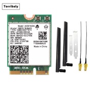 [Torribaly]AX201NGW WiFi Card Wi-Fi 6 with 8DB Antenna 2974Mbps Dual Band 2.4Ghz/5Ghz BT5.2 Wireless