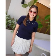 Aizen Premium Collared Knit Top