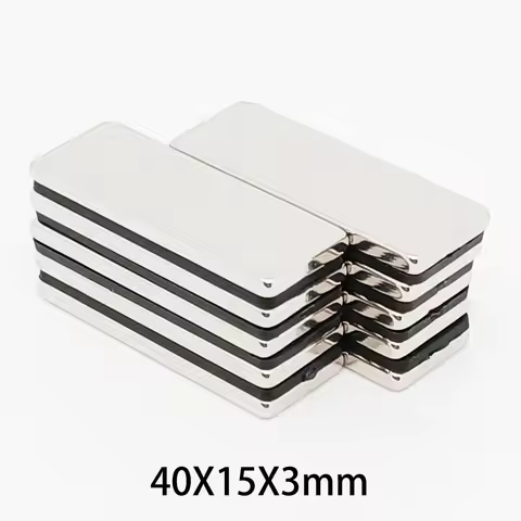 40x15x3mm Powerful Magnets Strong Block Magnets For Fridge, DIY, Building, Scientific, Craft, Educat