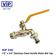 ViP [ 318 / 319 ] HEAVY DUTY Stainless Steel Handle Water Bib Tap