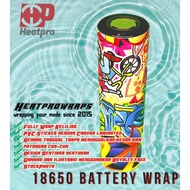 18650 Battery Skin Wrap PVC Sticker batch 1