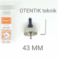 MATA KUGEL - HOLESAW HSS IRON 43 MM - HOLE DRILL BIT 43MM - HOLE SAW KUGEL BEILI ORIGINAL