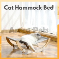 Areca Pets Cat Pet Dog Wooden Hammock Bed Hammock Swing Bed Cat Tree House Rumah Kucing
