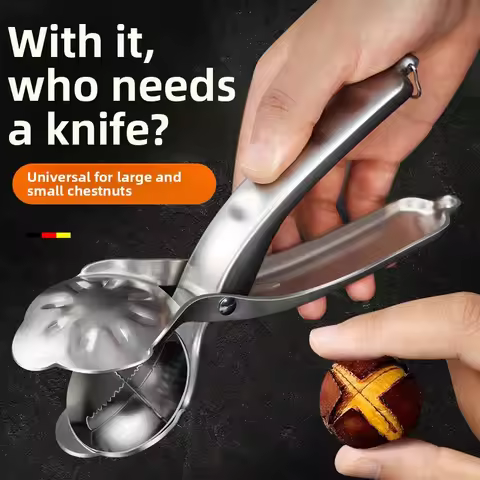 Auatic Elastic Chestnut Opener Cross Cut Nutcraer ell Remover Kitchen Tool for Cooking by AnDNa LKSJ