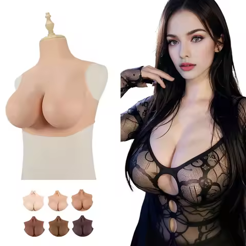 ONEFENG E Cup T-2 Without Nipple Camouflage Male False Boobs Cos Artificial Simulation Super Large O