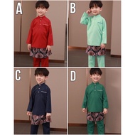 Cooleves 2023 Baju Melayu With Sampin Ready Stock (2-12y)