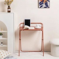 輕型摺疊桌電腦桌迷你化裝抬學習桌 60x40cm (橙色)