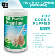 FIDO Milk Powder for Dog & Puppy (500g 17.6oz) - PREMIUM Milk Replacer Powder for Puppies and Dogs t