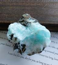 Blue Aragonite 雲南產地  藍文石 藍霰石 天然礦石 原礦