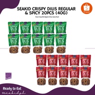 Seakid Crispy Dilis (Anchovies) Spicy & Regular -SET of 20-