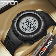 SANDA Digital Watch Men Military Army Sport Wristwatch Top Brand Luxury LED Stopwatch Waterproof Male Electronic Clock 2003