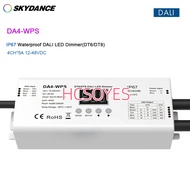 Skydance IP67 Waterproof 4CH DALI Dimmer DA4-WPS 12V-48V 4 Address/4Channel/DT8 DT6/PWM Dimming For 