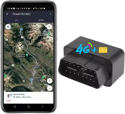 4G OBD2 GPS Real-Time Car Tracker with SIM Card