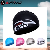 [ANPING] High Elastic Silicone Swimming Cap | Professional Racing Design Unisex Waterproof Competiti