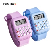 FAYSHOWSG Electronic Digital Calculator, Multifunctional Date Display Micro Calculator Watch, Portab